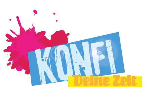 Quelle: rpi-baden.de Grafik mit dem Text "Konfi Deine Zeit"
